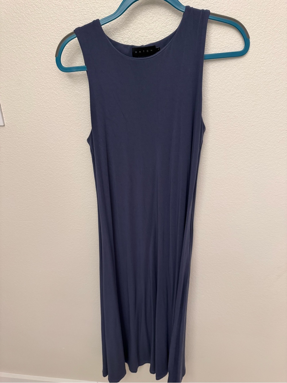 HATCH The Jamie Sleeveless Bijou Blue Midi Dress
